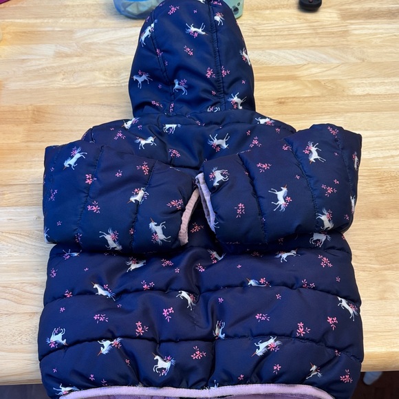 Jumping Beans Purple Unicorn Puffer Jacket - Picture 11 of 11